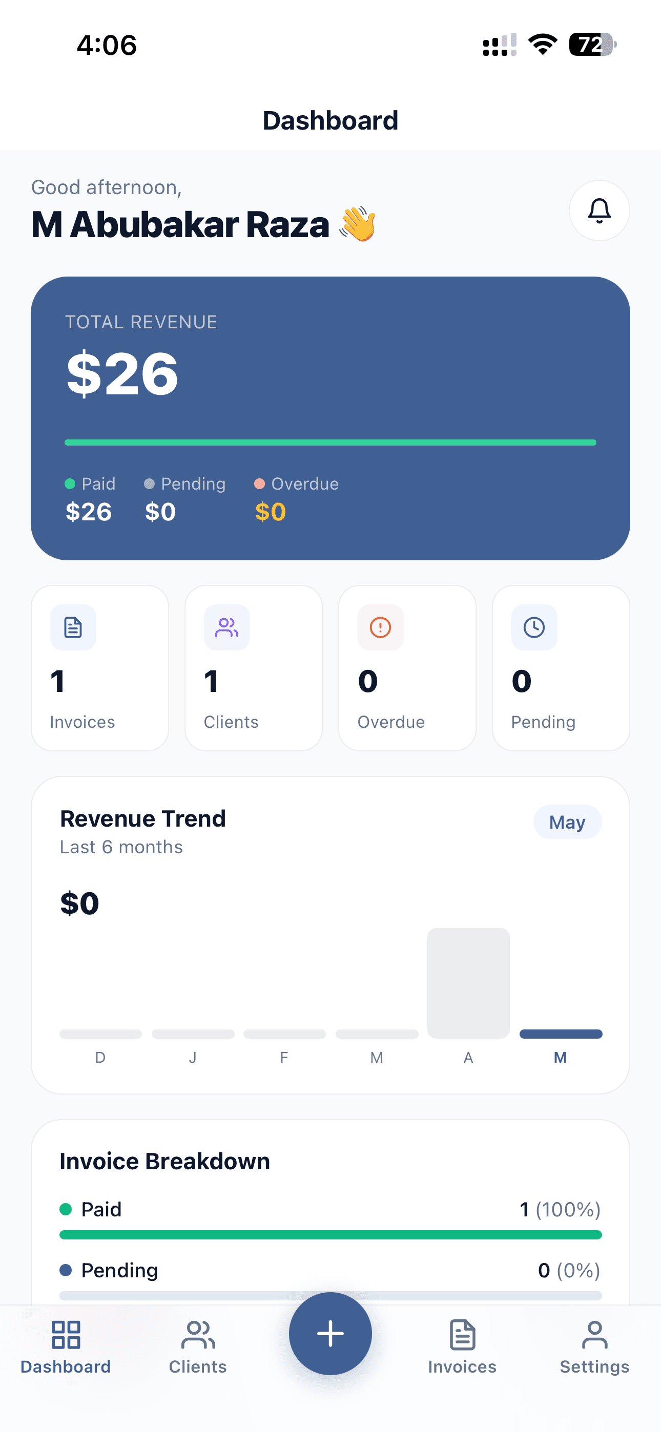 SmartInvoice invoice preview screenshot